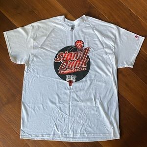 [Gildan] White Cotton Chicago Bulls Tshirt